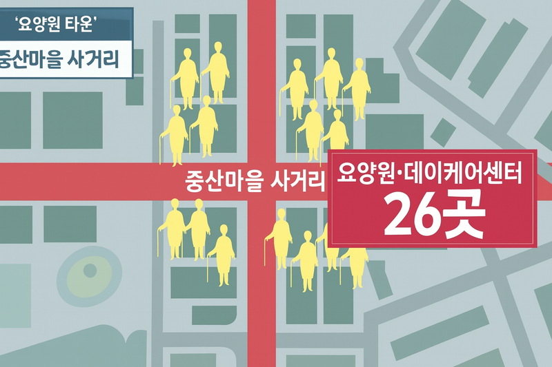 요양원 분포도 [AI생성 이미지]