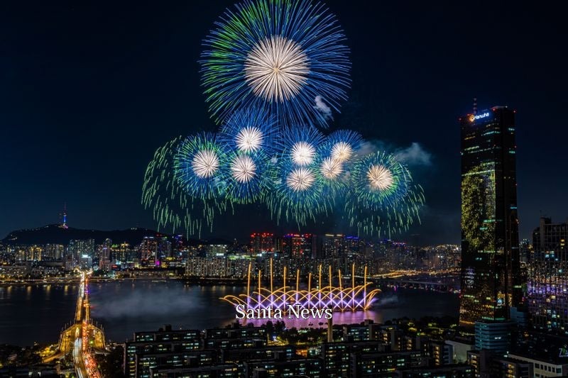 2024년 한화와 함께하는 서울세계불꽃축제에서 선보인 ㈜한화의 불꽃 
