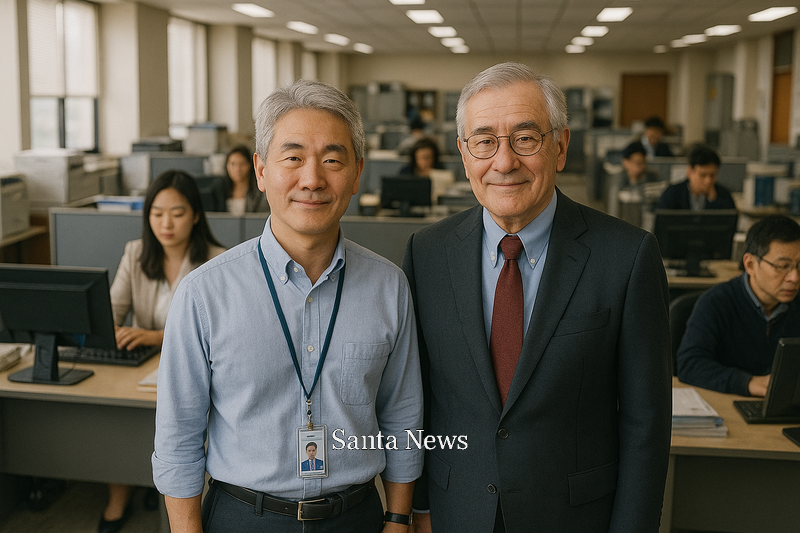 시니어 두 사람의 평행선