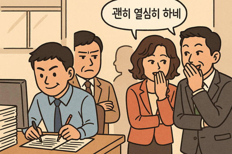 조직에서의 발목 잡기는 큰 병폐다