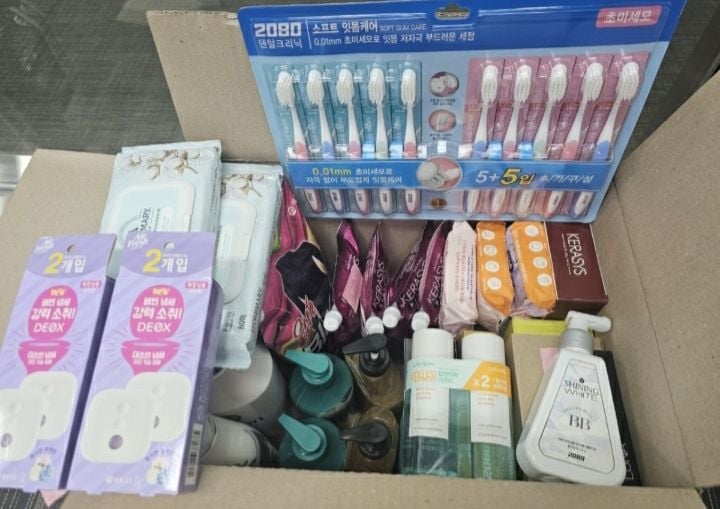 지난해 서울시가 애경산업과 함께 기부한 희망꾸러미 물품 [사진제공 서울시]