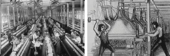 러다이트 운동(Luddite Movement)의 모습  [사진제공 나무위키]