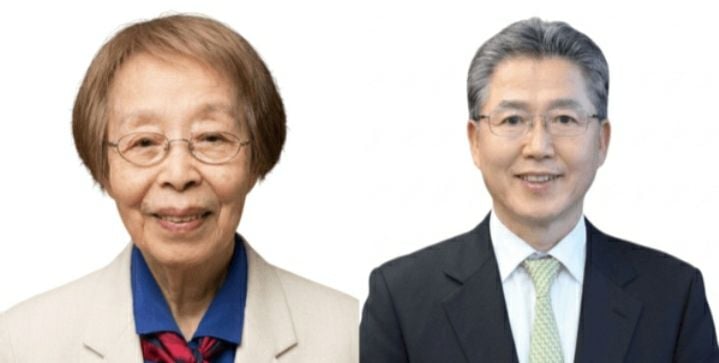 서초순 명예교수, 김병순 ㈜나노하이테크 대표(사진=힌님대제공)