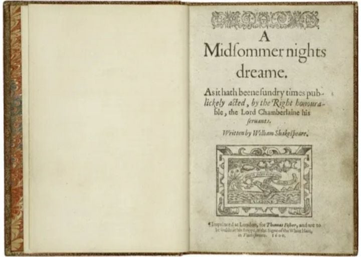 A Midsummer Night's Dream.&nbsp;영국의&nbsp;시인이자&nbsp;극작가&nbsp;윌리엄 셰익스피어의 5막&nbsp;희극. [사진제공 나무위키] 