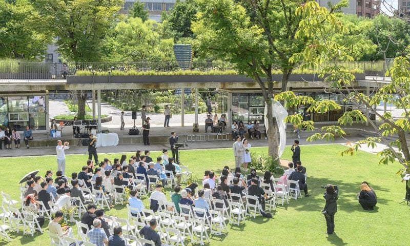 2025년 9월 서울 양천구 오목공원에서 열린 정원 결혼식 모습. [사진 양천구 제공]