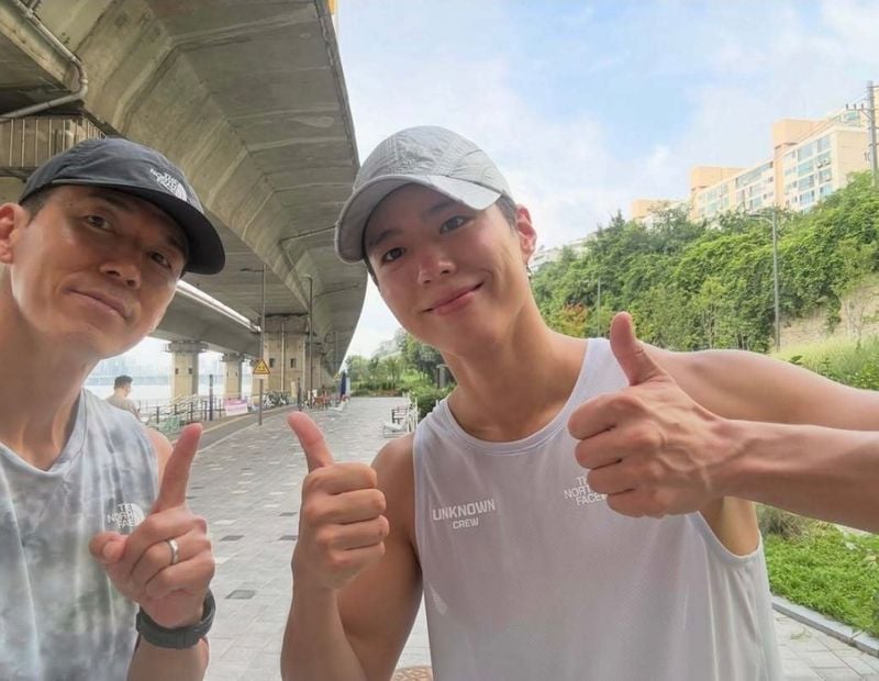 션과 박보검(션 SNS)