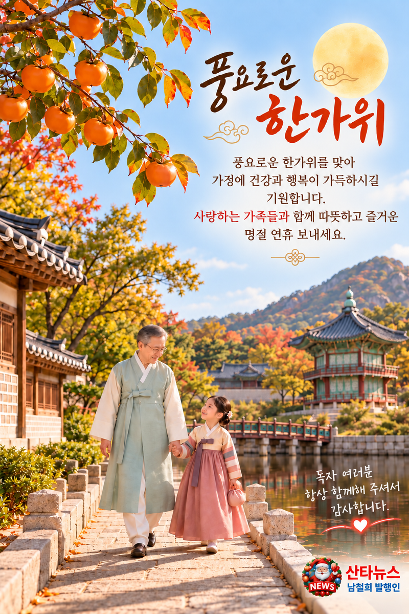 사랑하는 가족과 함께 즐거운 추석 보내세요