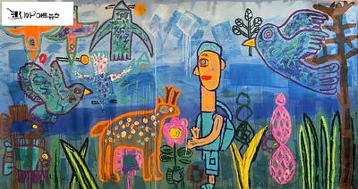 [KAN 제휴 ]  20대 양시영 작가의 500호 대작 《Nature & People》, 뉴욕에 설치 — 뉴욕 11번가 ‘Honey Nail Salon’에 작품 컬렉션