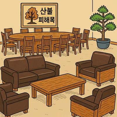 “숲의 상처가 희망으로”…경북 산불 피해목, 경주 APEC서 고급 가구로 되살아난다