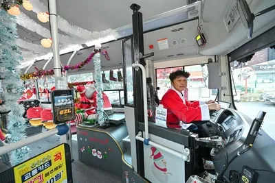 겨울의 정선을 달리는 작은 선물