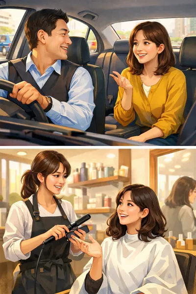 택시, 미용실의 대화 선택권