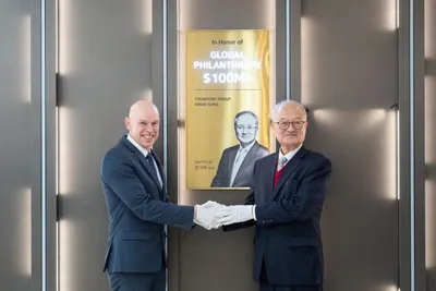 영원무역그룹, 월드비전에 누적 1억달러 기부…‘글로벌 필란트로피월’ 첫 헌정 기업