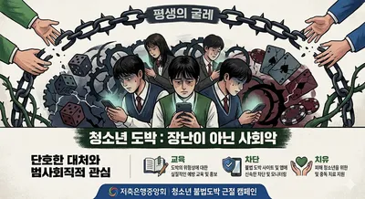청소년 도박, '장난'이 불러온 비극... 평생을 좀먹는 사회악의 굴레