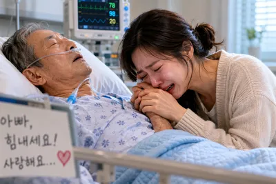 “우리 아버지 살려 주세요”