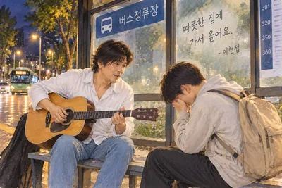 “따뜻한 집 가서 울어요”…취준생에게 택시비와 노래 건넨 가수 이현섭